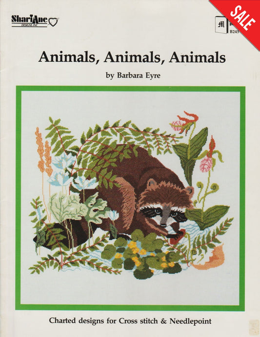 ShariAne Animals, Animals, Animals cross stitch pattern