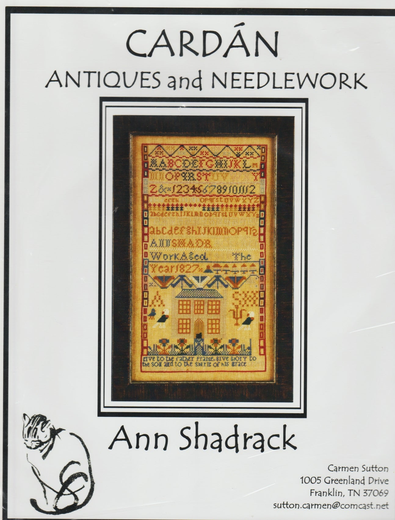 Cardan Ann Shadrack 1827 cross stitch pattern