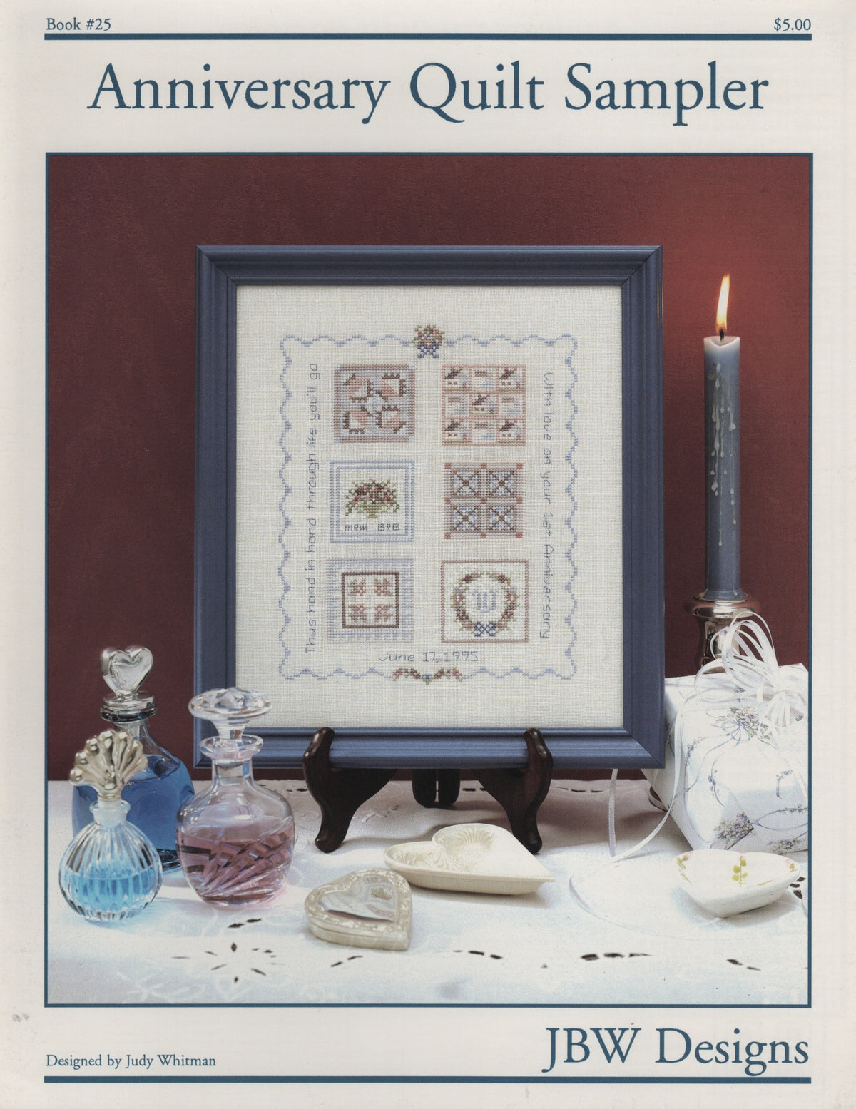 JBW Designs Anniversary Quilt Sampler 25 cross stitch pattern