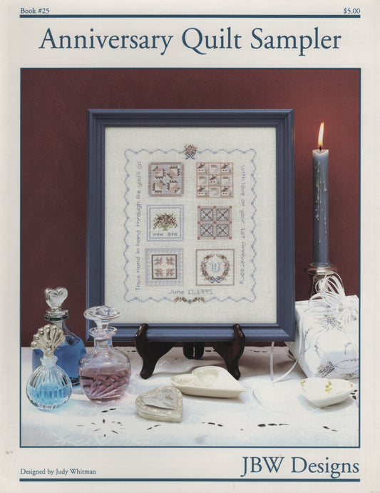 JBW Designs Anniversary Quilt Sampler 25 cross stitch pattern