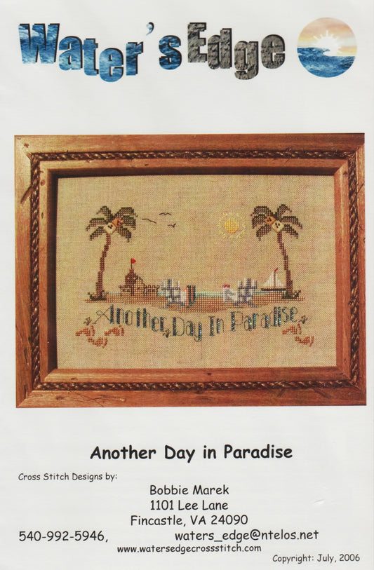 Water's Edge Another Day in Paradise WE-74 cross stitch pattern