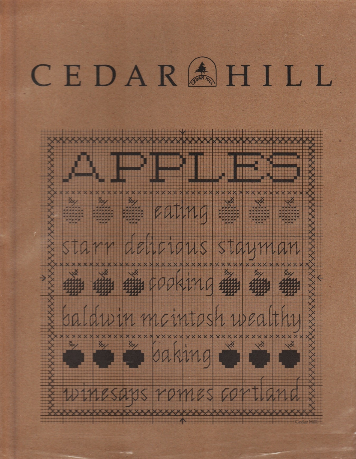 Cedar Hill Apples cross stitch pattern