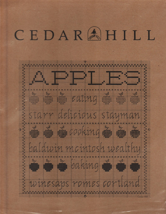 Cedar Hill Apples cross stitch pattern