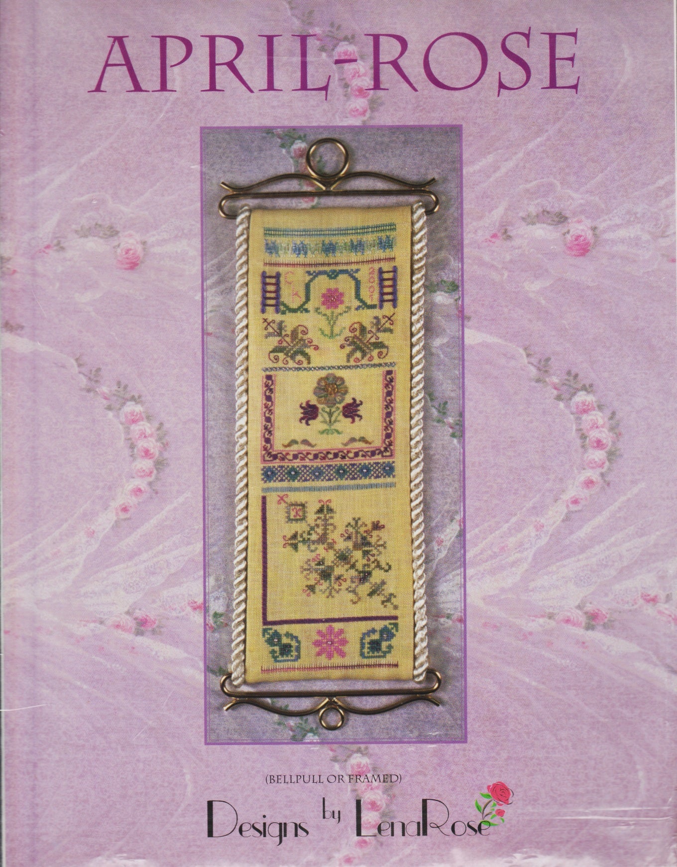 LenaRose April-Rose cross stitch pattern