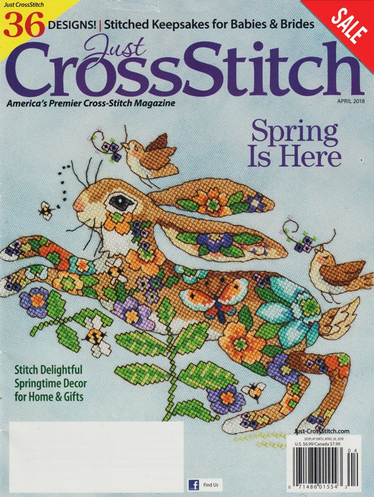 Just CrossStitch April 2018 cross stitch magazine