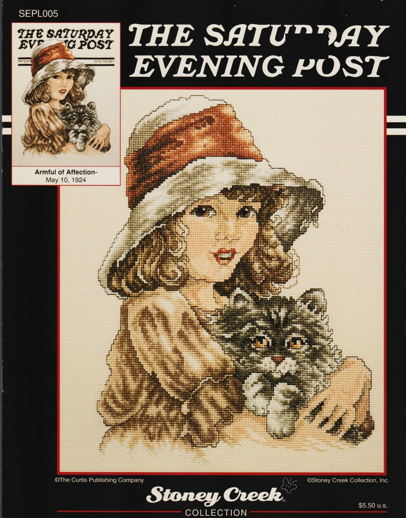 Stoney Creek Saturday Evening Post Armful of Affection SEPL005 cross stitch pattern