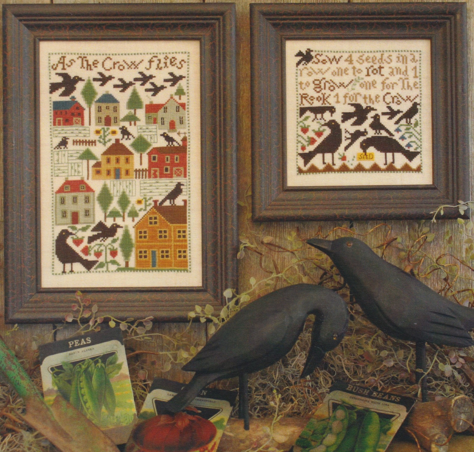 Prairie Schooler As The Crow Flies PS170 cross stitch pattern