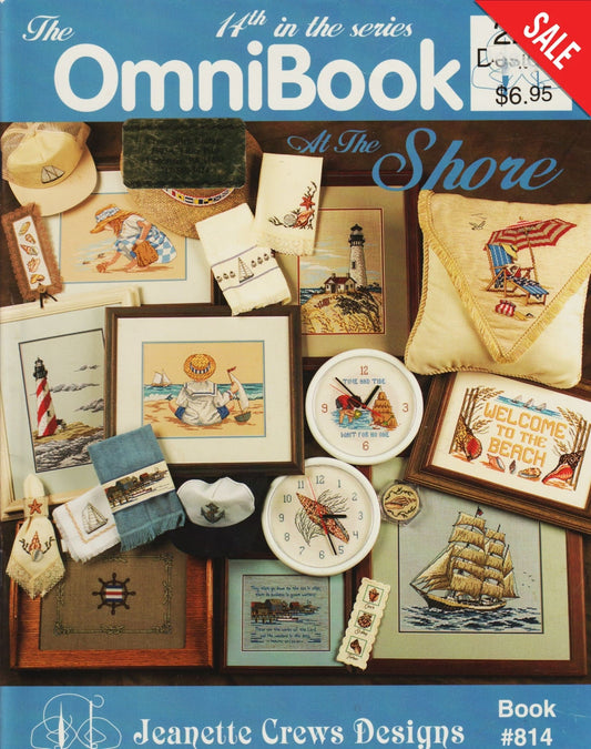 Jeanette Crews At The Shore - Omnibook14 814 beach cross stitch pattern