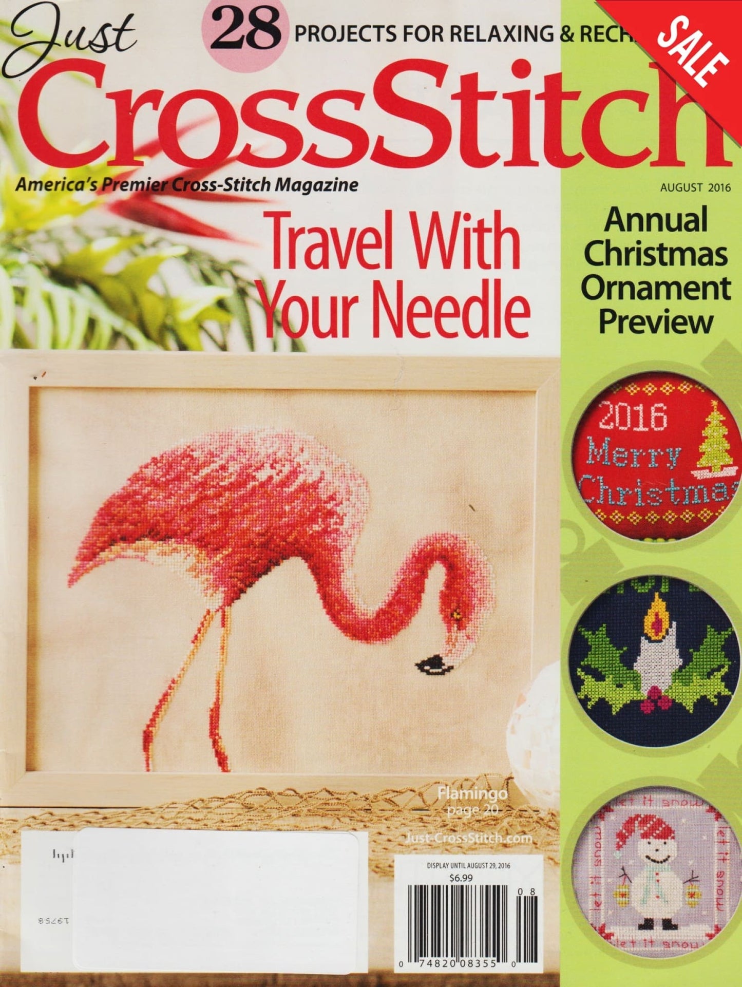 Just CrossStitch August 2016 cross stitch magazine