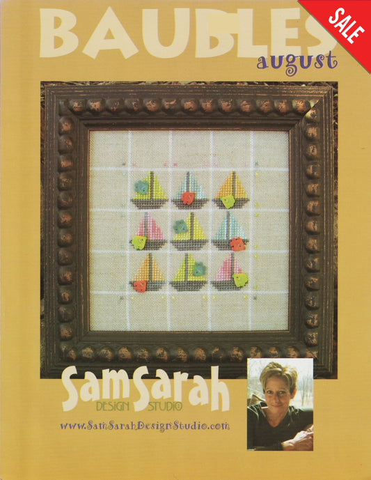 Sam Sarah August Baubles cross stitch pattern