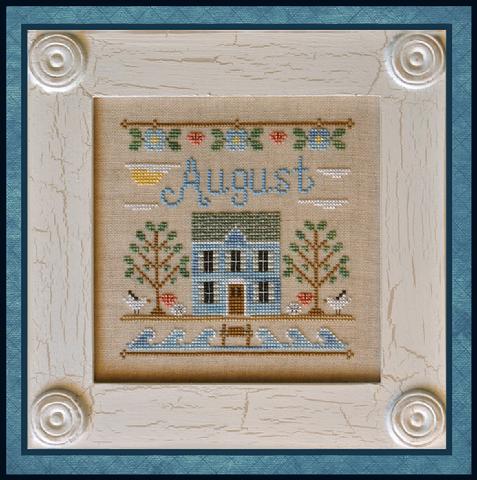 Country Cottage Needleworks August Cottage cross stitch pattern