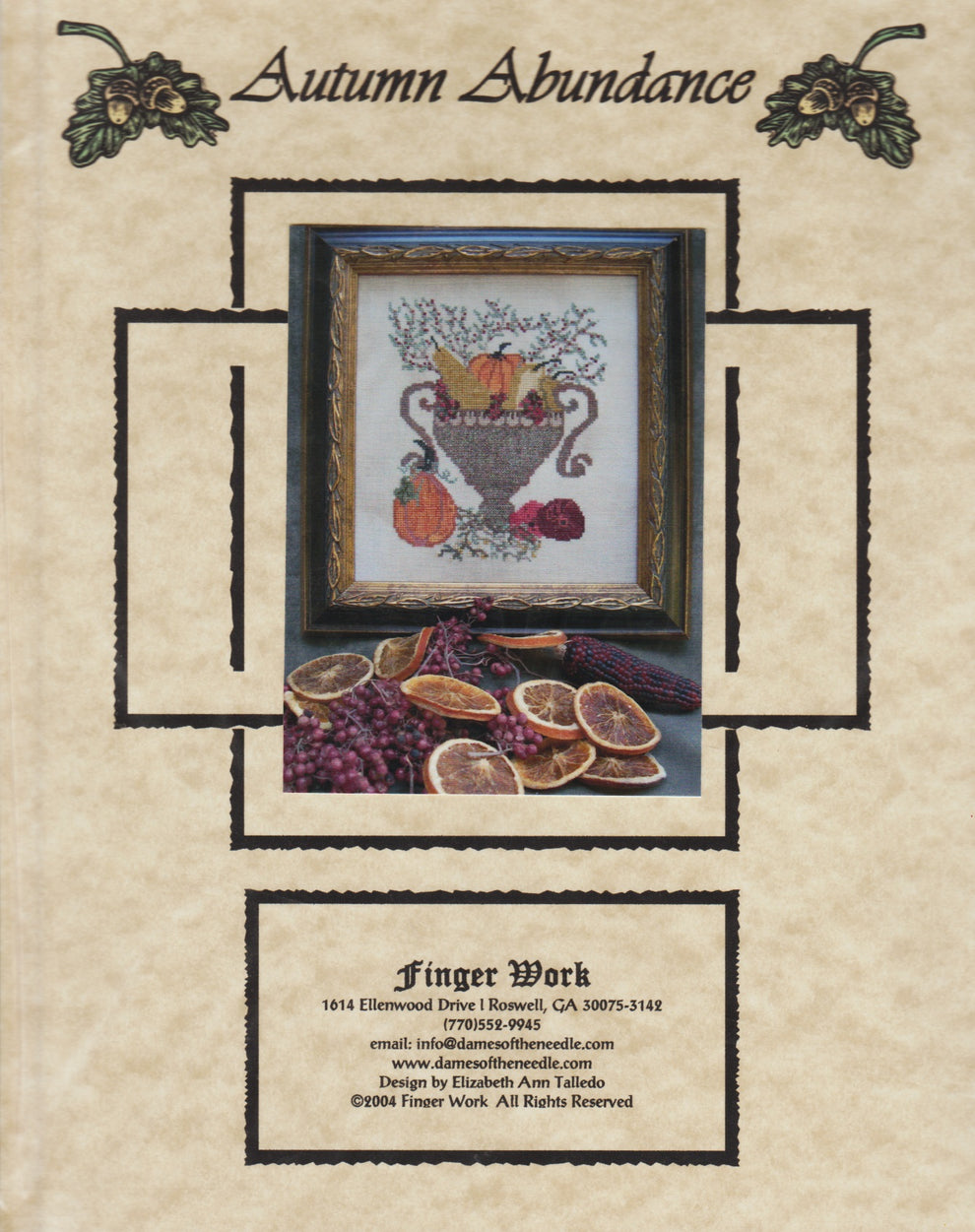 Autumn Abundance pattern – Sandra's Stitch Stash