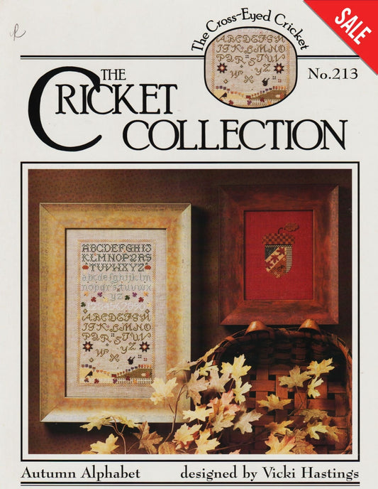 Cricket Collection Autumn Alphabet CC213 cross stitch pattern