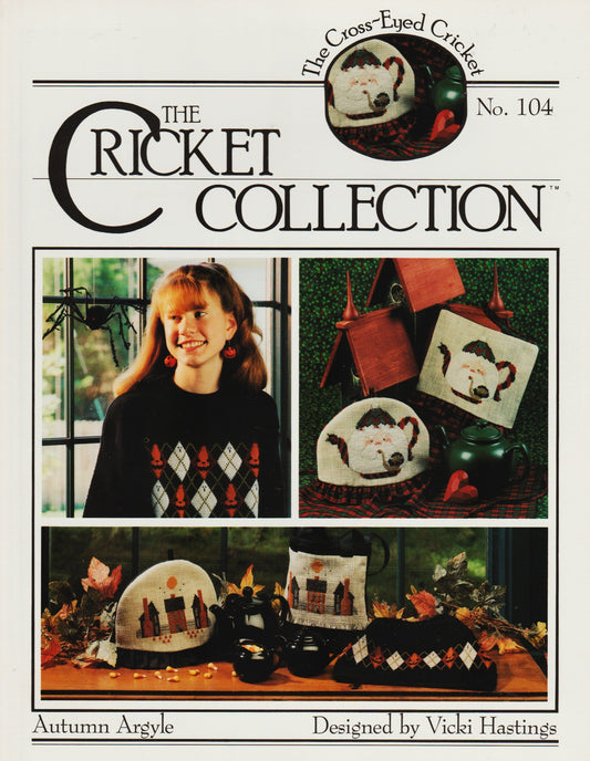 Cricket Collection Autumn Argyle CC104 cross stitch pattern