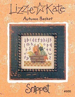 Lizzie Kate Autumn Basket S55 cross stitch pattern
