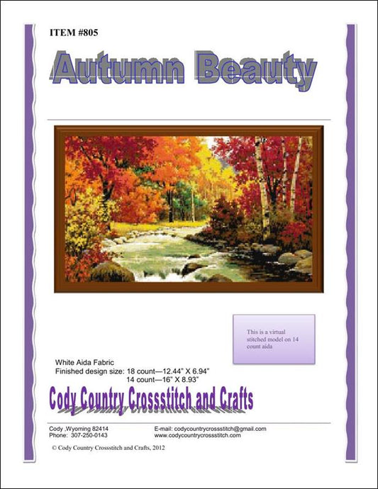 Cody Country Autumn Beauty 805 cross stitch pattern