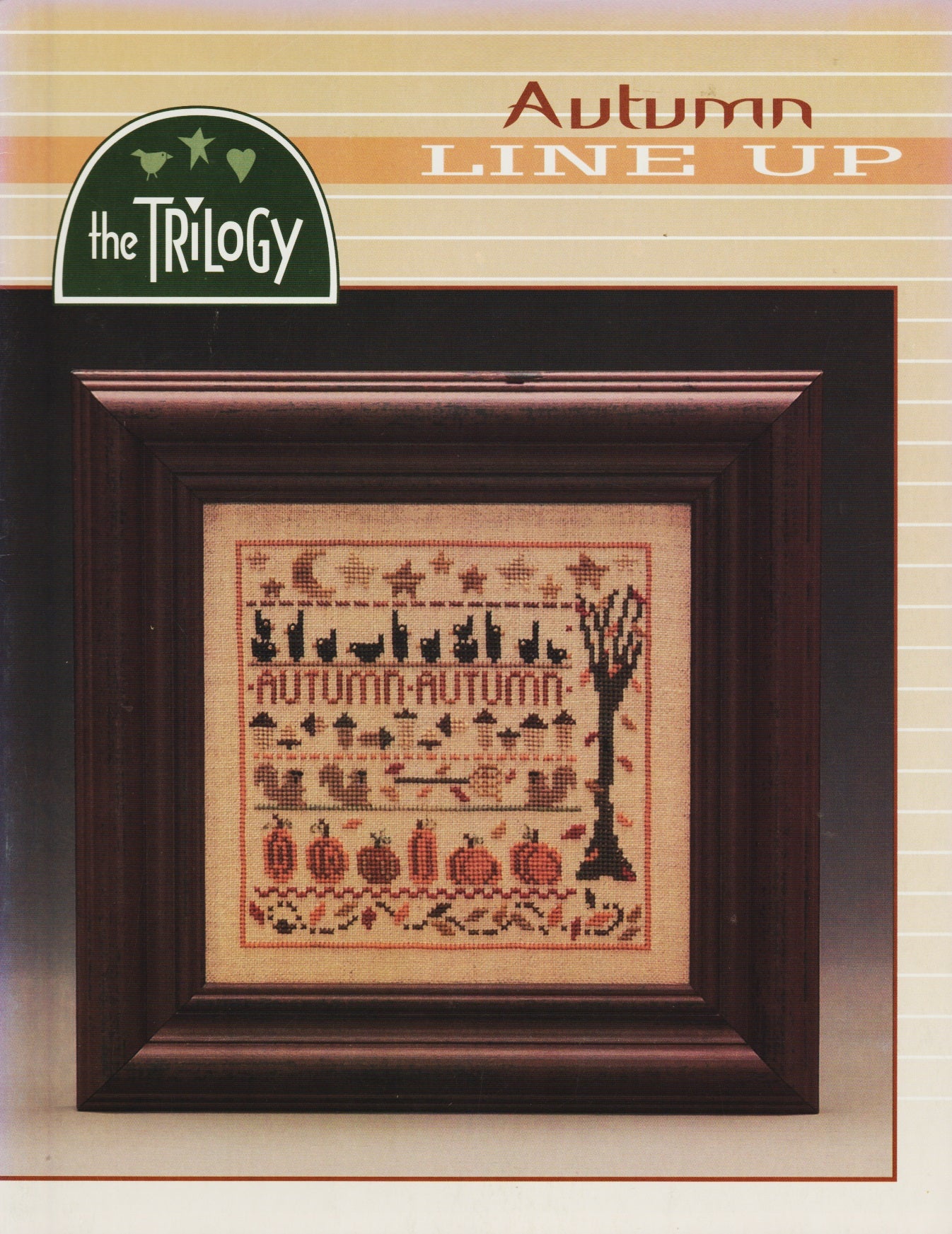 Trilogy Autumn Line Up cross stitch pattern