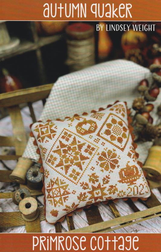 Primrose Cottage Autumn Quaker cross stitch pattern