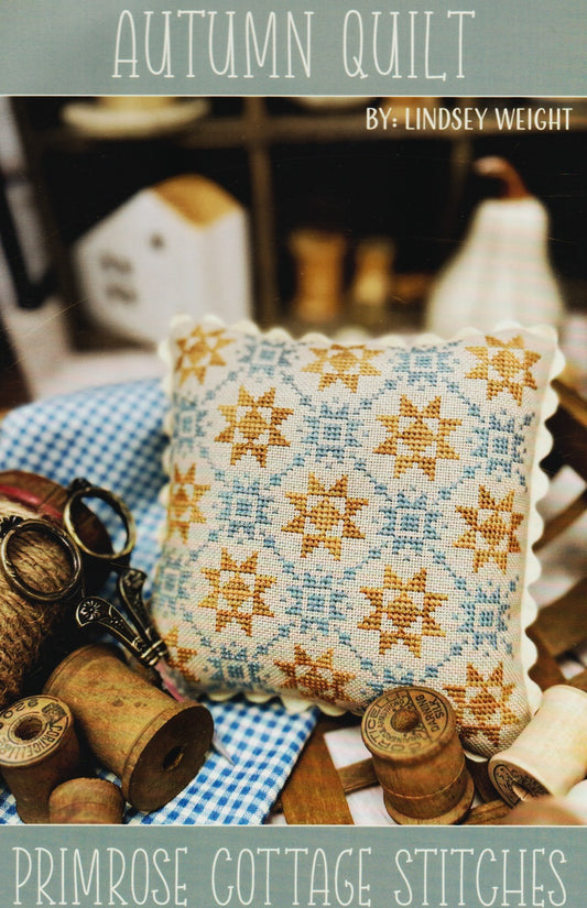 Primrose Cottage Autumn Quilt PCS-119+ cross stitch pattern