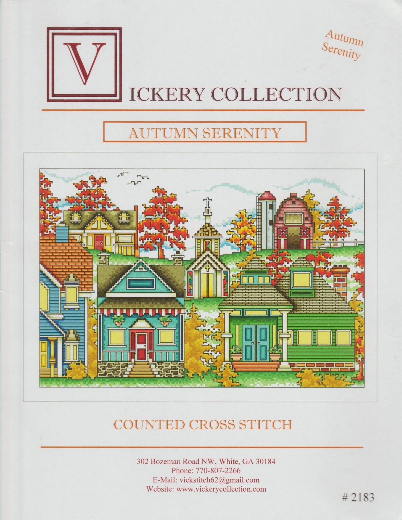 Vickery Collection Autumn Serenity 2183 cross stitch pattern