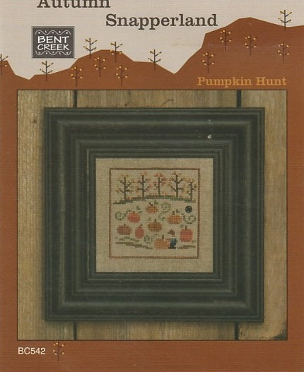 Bent Creek Autumn Snapperland - Pumpkin Hunt cross stitch pattern