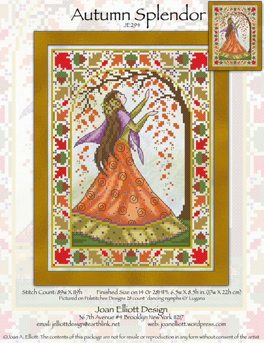 Joan Elliot Designs Autumn Splendour cross stitch pattern