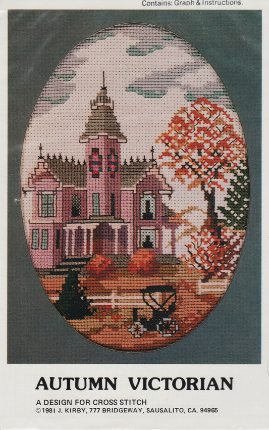 J. Kirby Autumn Victorian cross stitch pattern
