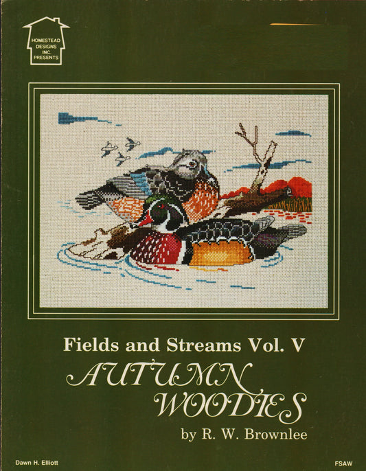 Homestead Designs Autumn Woodies FSAW duck cross stitch pattern