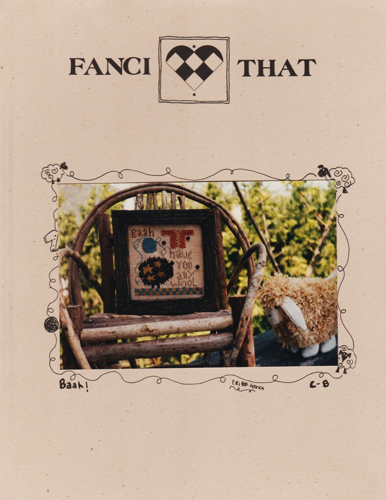 Fanci That Baah! C-8 cross stitch pattern