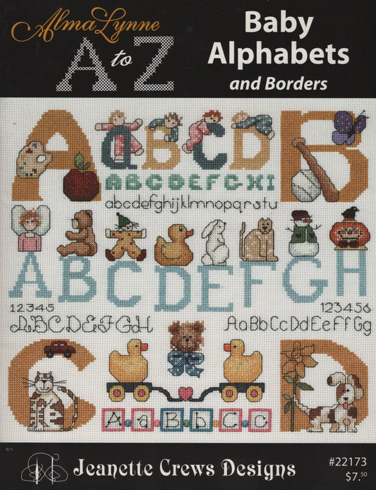 Jeanette Crews Alma Lynn Baby Alphabets 22173 cross stitch pattern