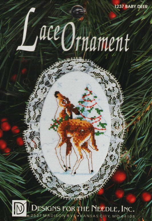 Designs For The Needle Baby Deer Ornament 1237 cross stitch kit