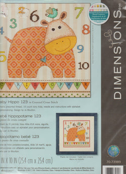 Dimensions Baby Hippo 70-73989 cross stitch kit