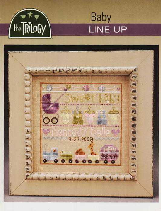 Trilogy Baby Line Up cross stitch pattern