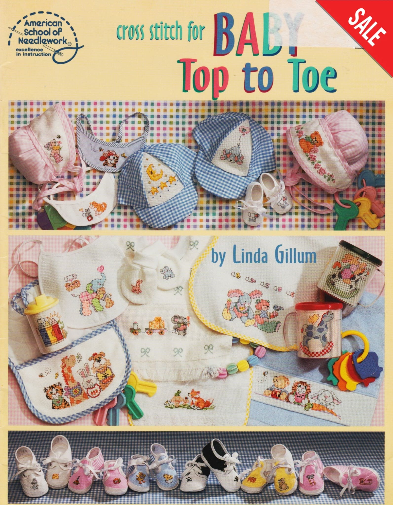 American School of Needlework Baby Top to Toe 3719 cross stitch pattern