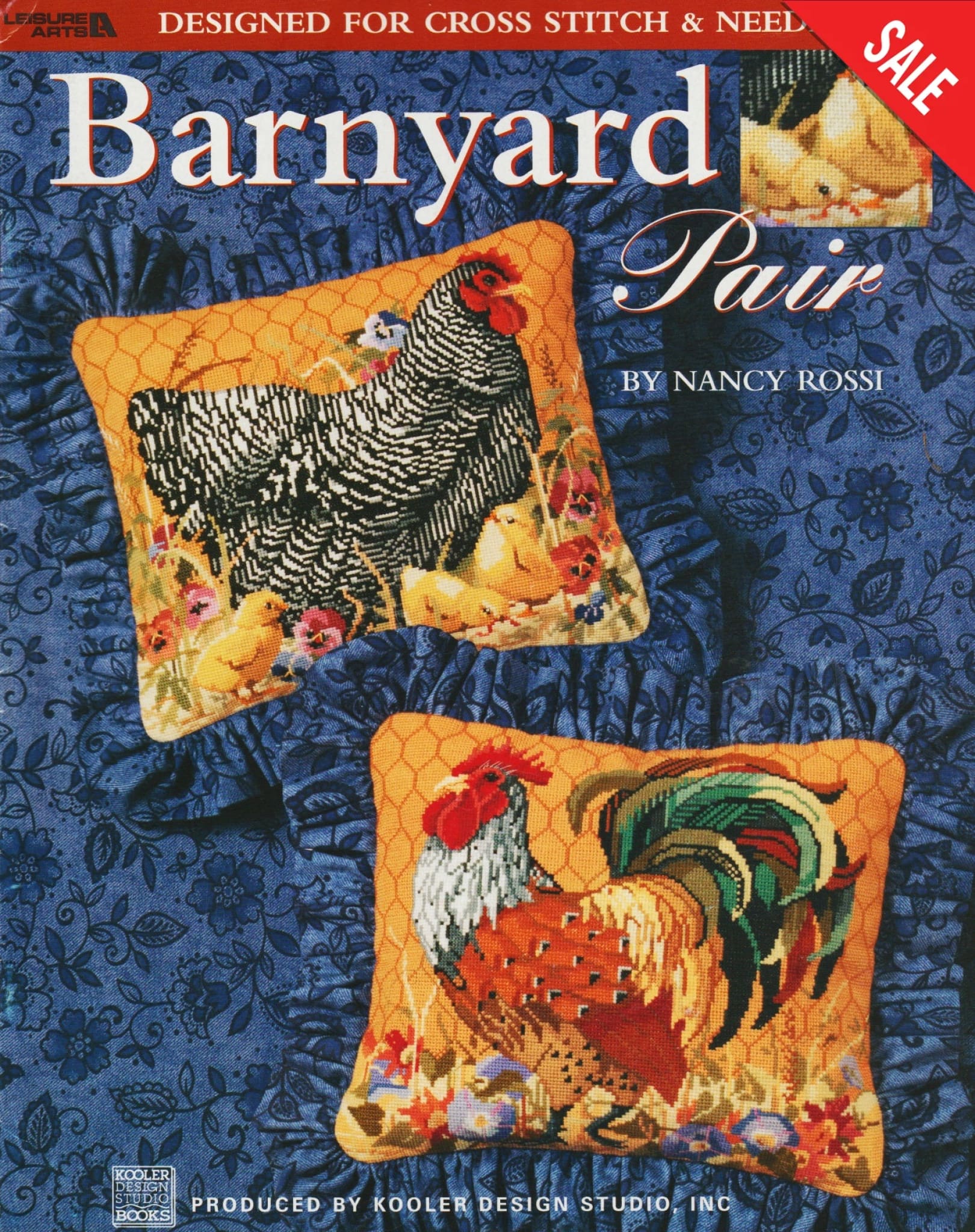 Leisure Arts Backyard Pair 3424 chicken cross stitch pattern