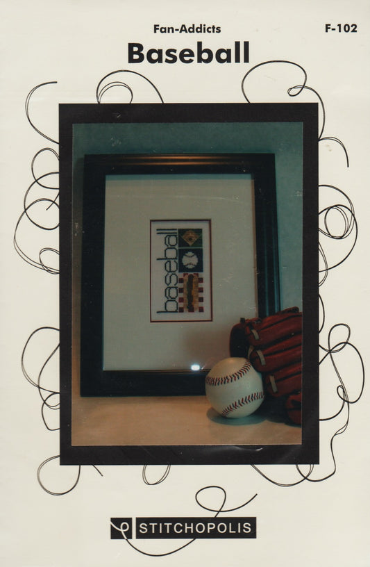 Stitchopolis Baseball F-102 cross stitch pattern