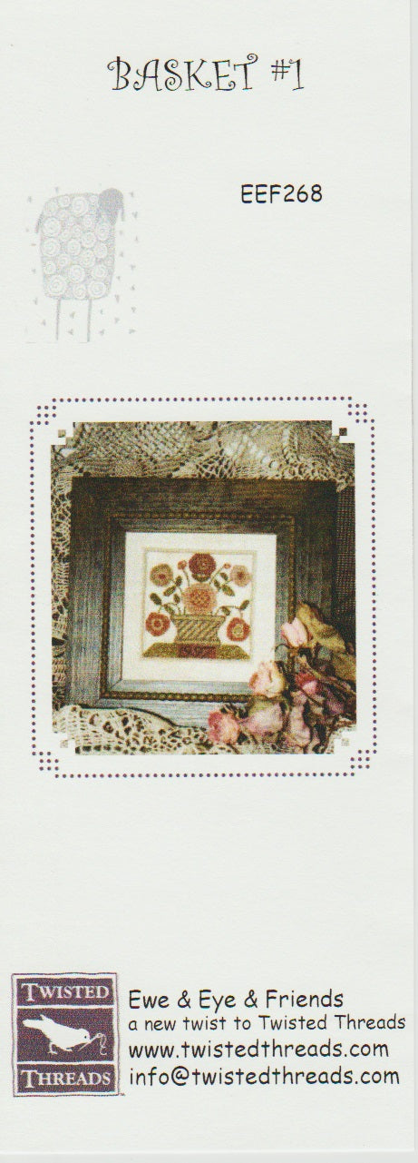 Ewe & Eye Basket #1 EEF268 cross stitch pattern