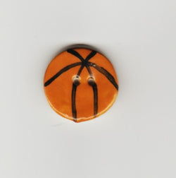 Basketball ceramic button