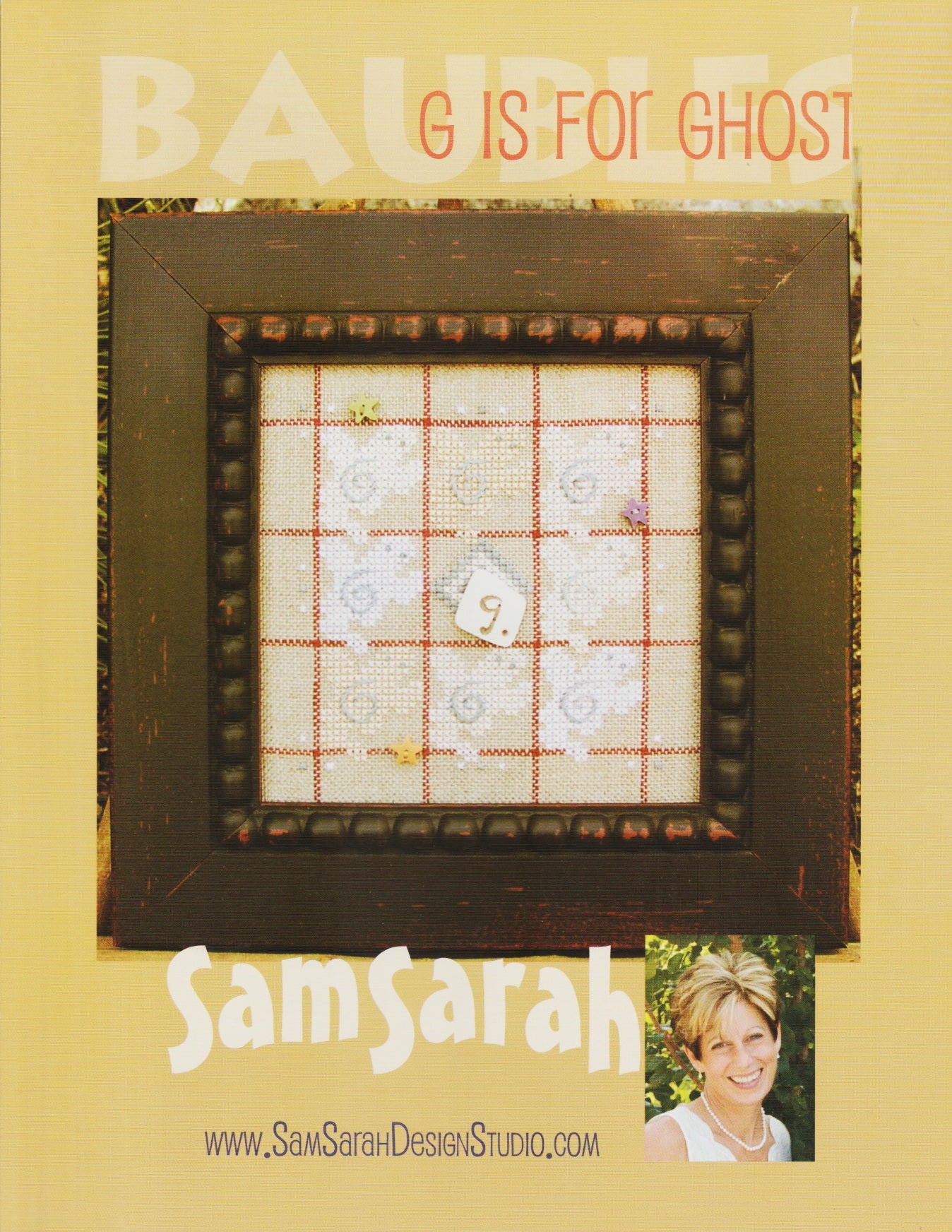 Sam Sarah Baubles G is for Ghost cross stitch pattern