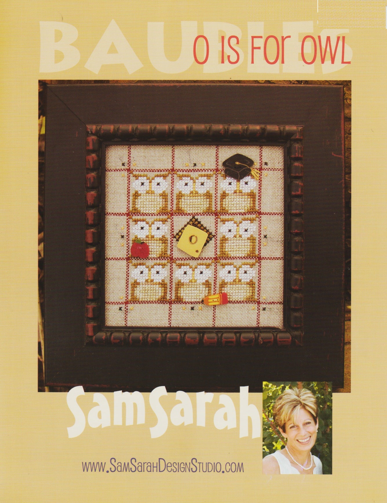 Sam Sarah Baubles O is for Owl cross stitch pattern