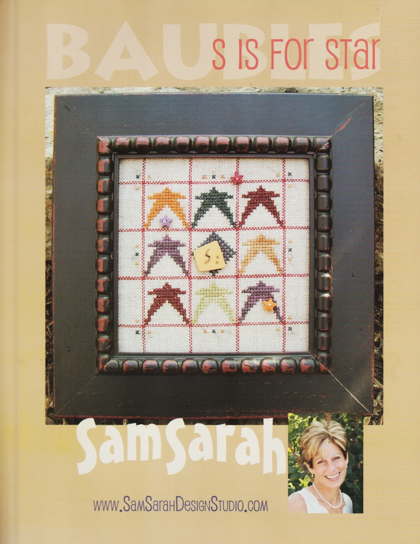 Sam Sarah Baubles S is for Star cross stitch pattern
