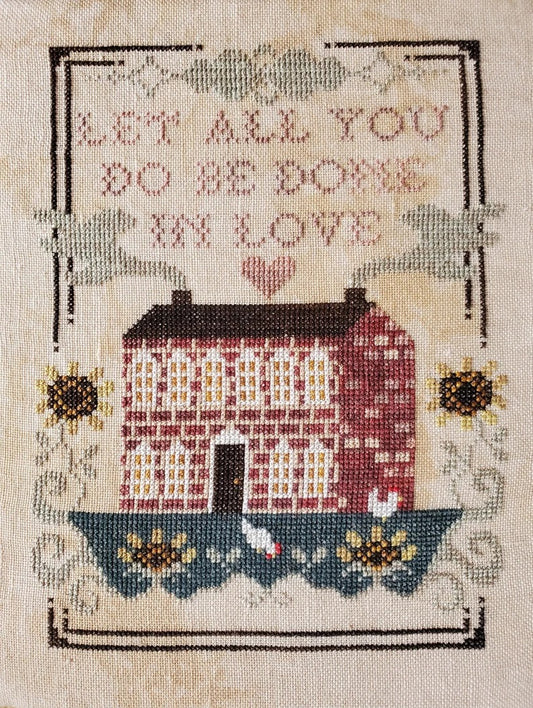Artsy Housewife Be Done In Love cross stitch pattern