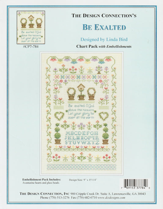 Design Connection Be Exalted CP-784 religious cross stitch pattern