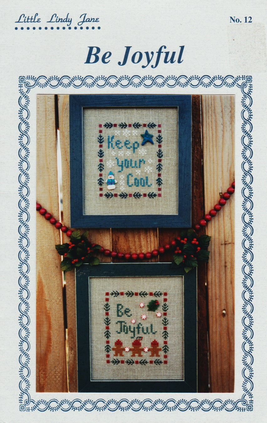 Lindy Jane Designs Be Joyful 12 cross stitch pattern