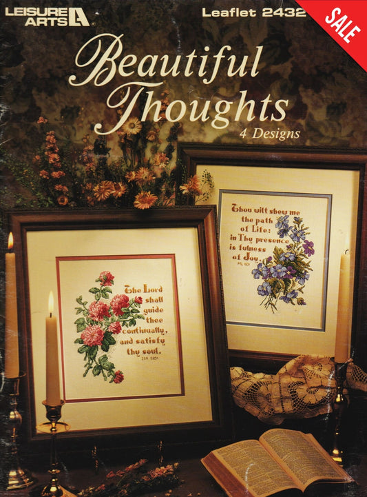 Leisure Arts Beautiful Thoughts 2432 cross stitch pattern