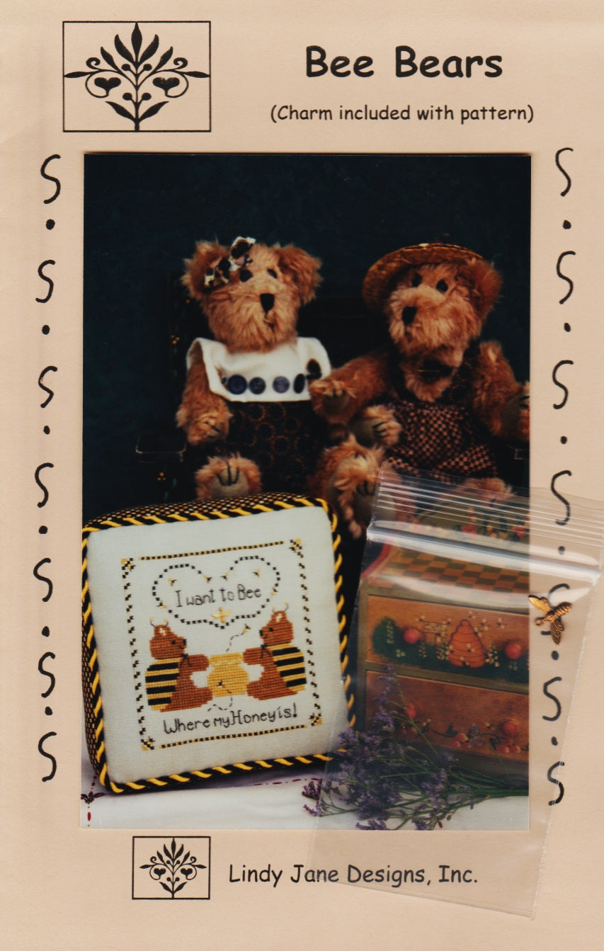 Lindy Jane Designs Bee Bears cross stitch pattern