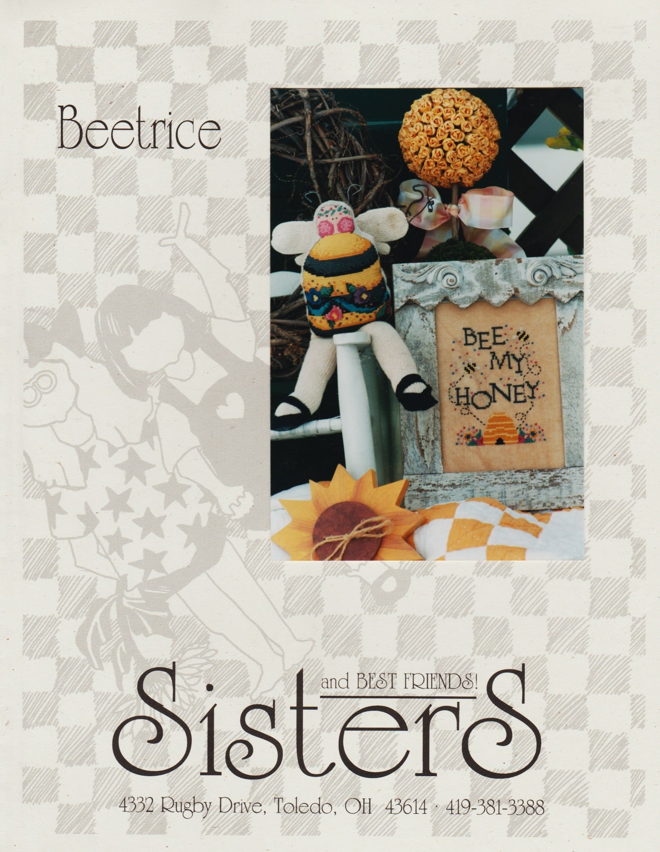 Sisters & Best Friends Beetrice cross stitch pattern