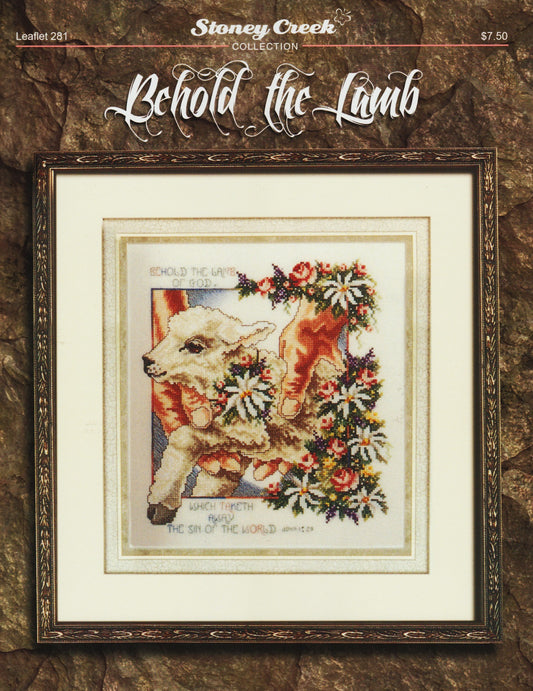 Stoney Creek Behold the Lamb LFT281 religious cross stitch pattern