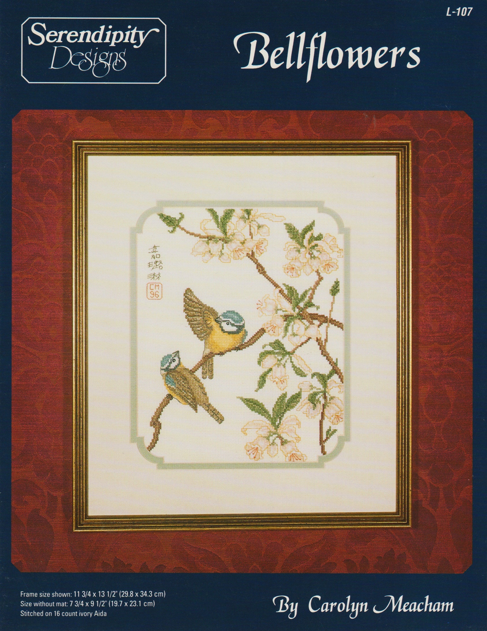 Serendipity Bellflowers L-107 cross stitch pattern