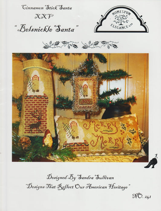 Homespun Elegance Belsnickle Santa 241 christmas ornament cross stitch pattern